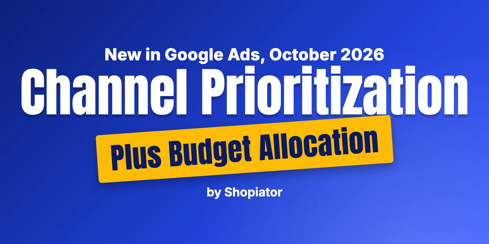 Google Ads Channel Prioritization: What Ecom Brands Should Set