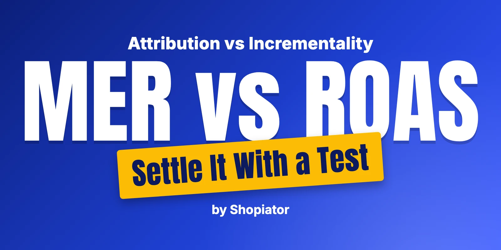 Google Ads ROAS vs MER: How to Settle the Argument