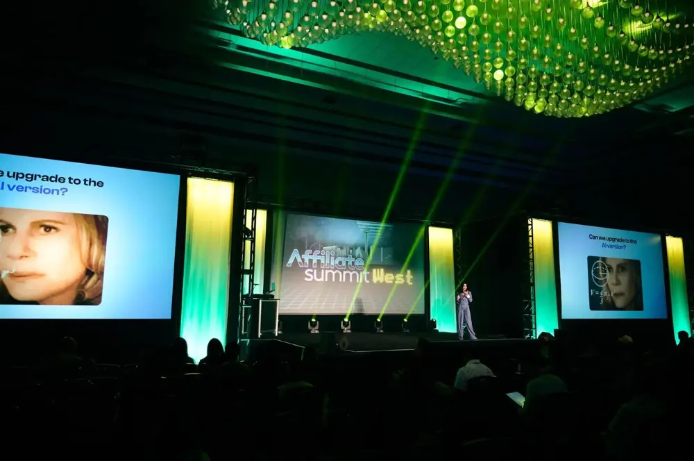 Affiliate Summit West keynote stage in Las Vegas