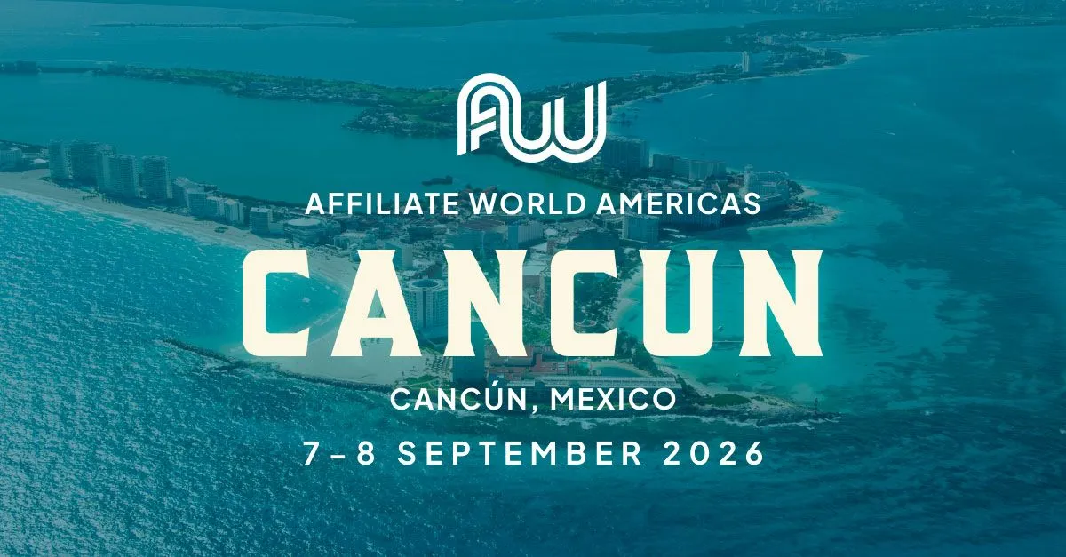 Affiliate World Americas Cancún 2026 official banner, 7-8 September 2026