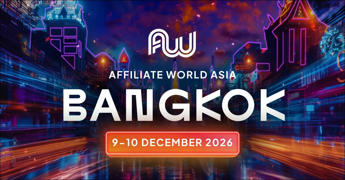 Affiliate World Asia 2026 Bangkok, 9-10 December 2026 official event banner