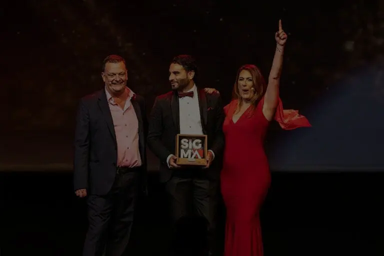 SiGMA World awards night on stage