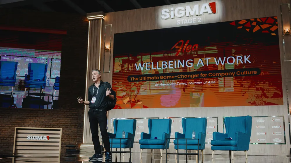 SiGMA World Rome stage session in front of the SiGMA stage